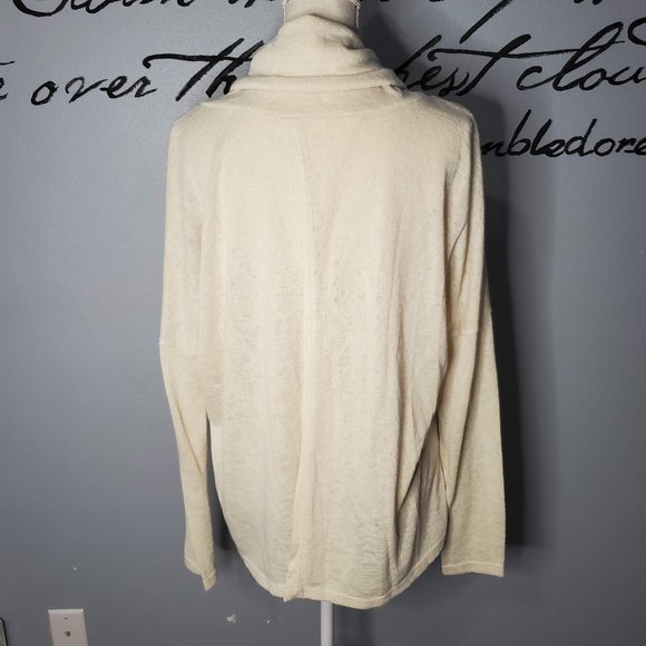 Lovely Day Cowl Neck Sweater with Split Open Back, Lg - Picture 4 of 6